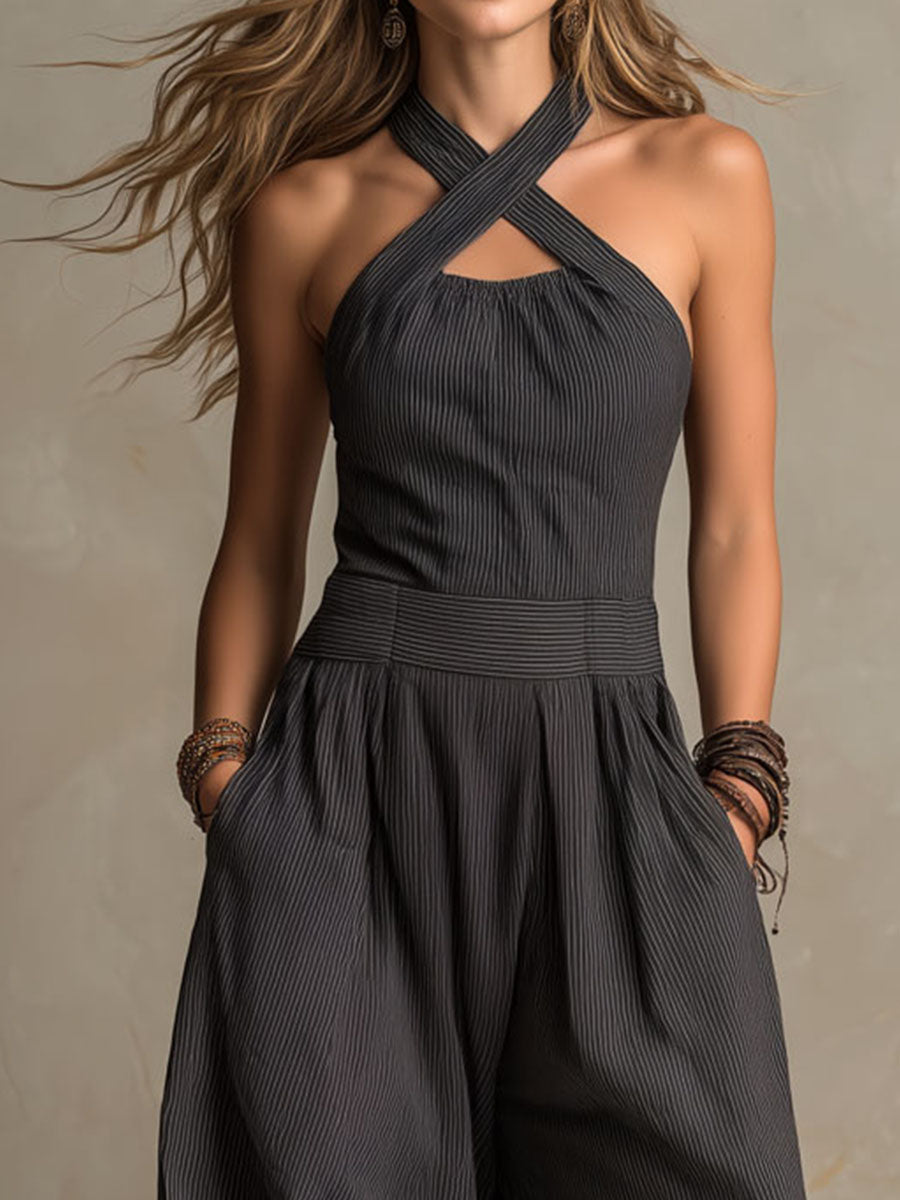 Mono Halter Rayas Boho