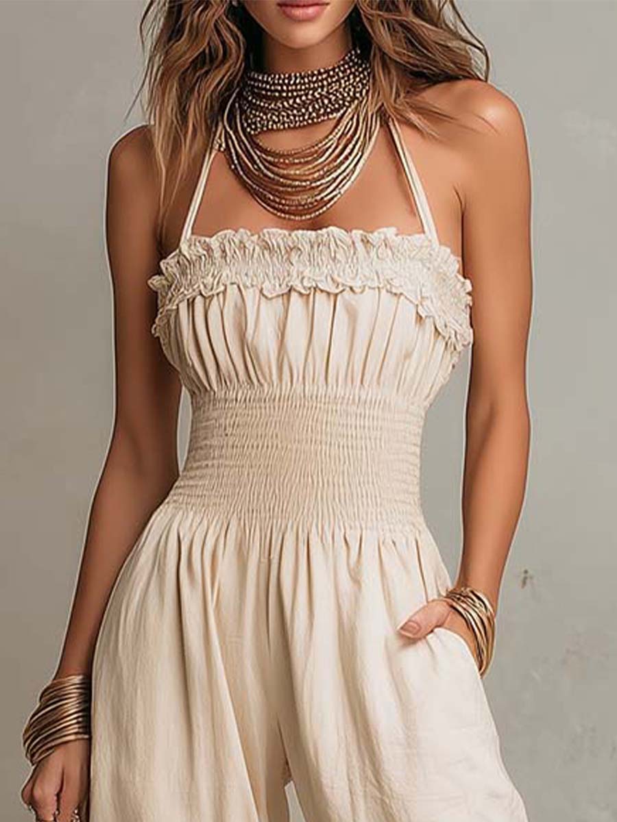 Mono Harem Lino Encaje Brisa Boho