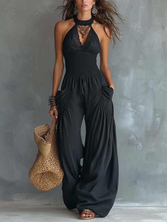 Mono Halter Encaje Vintage