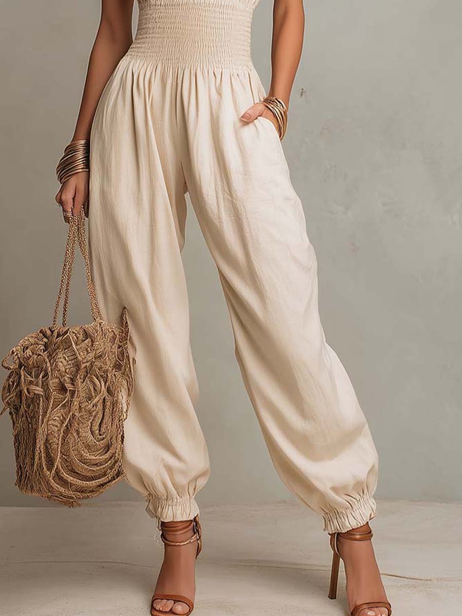 Mono Harem Lino Encaje Brisa Boho