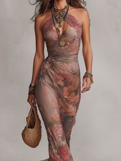 Vestido Maxi Pintura Cola de Pez La Riviera