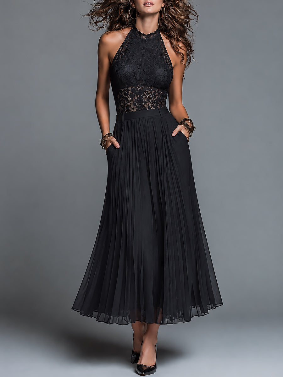 Conjunto Top Encaje Falda Chifón Encanto Riviera