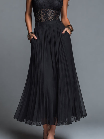 Conjunto Top Encaje Falda Chifón Encanto Riviera