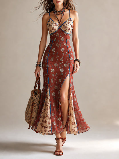Vestido Maxi Sirena Encaje Brisa Romántica