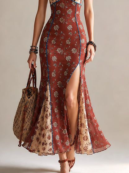 Vestido Maxi Sirena Encaje Brisa Romántica