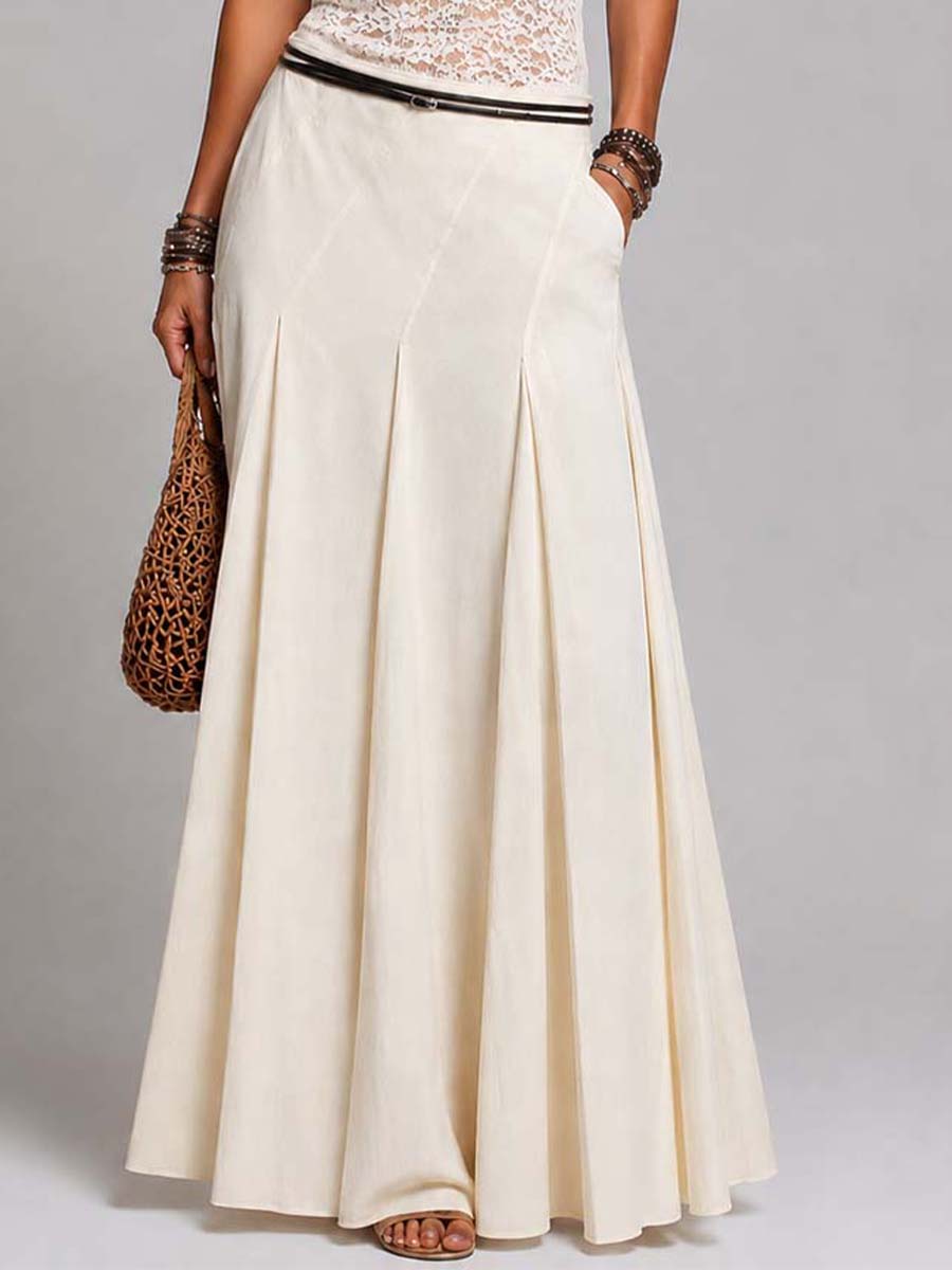 Conjunto Top Encaje Falda Plisada Vintage