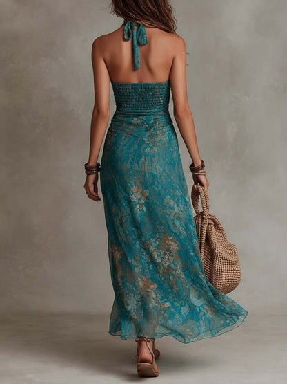 Vestido Maxi Chifón Floral Brisa Boho