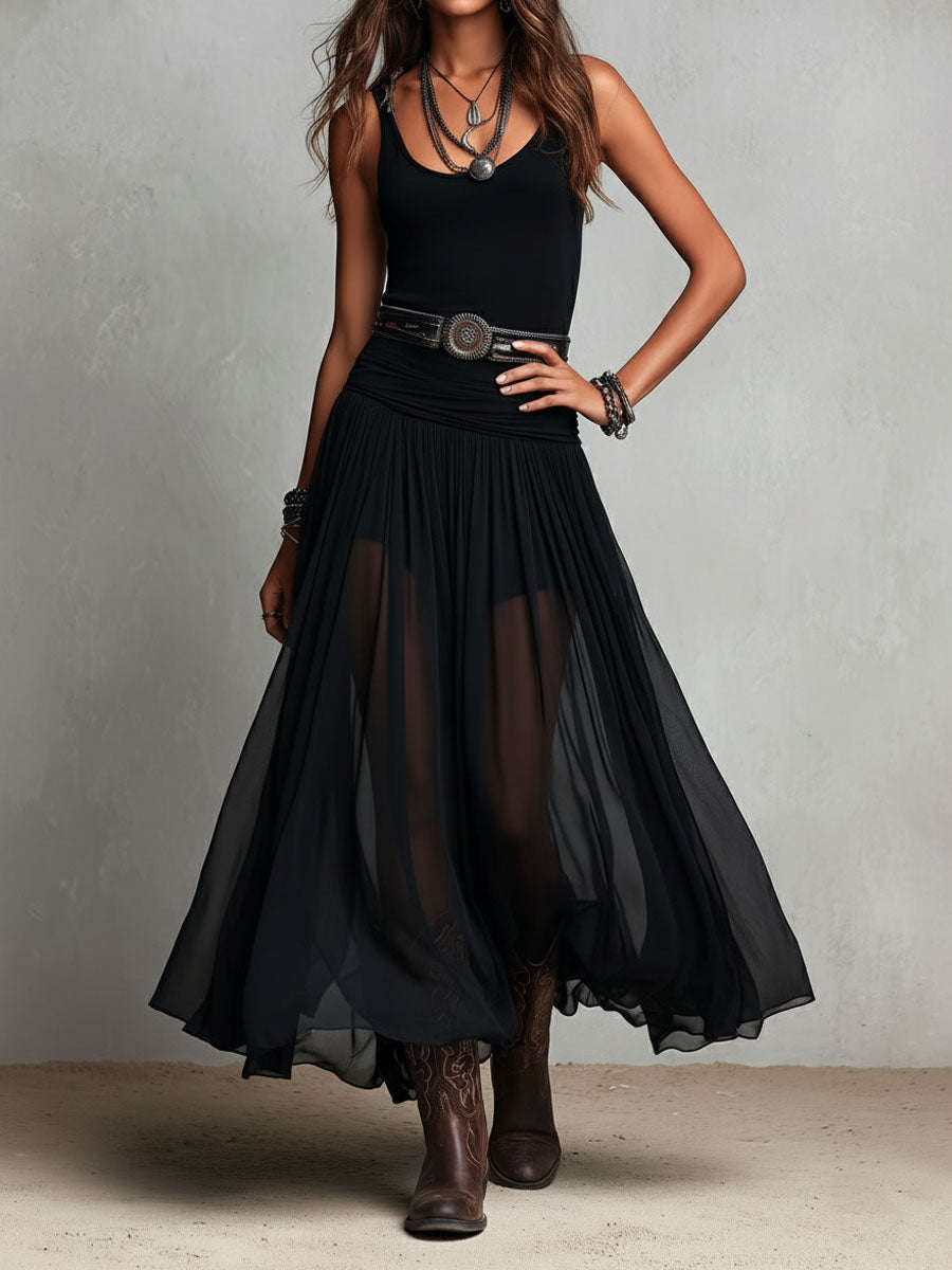 Vestido Maxi Western Boho
