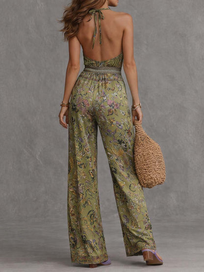 Mono Halter Floral Boho