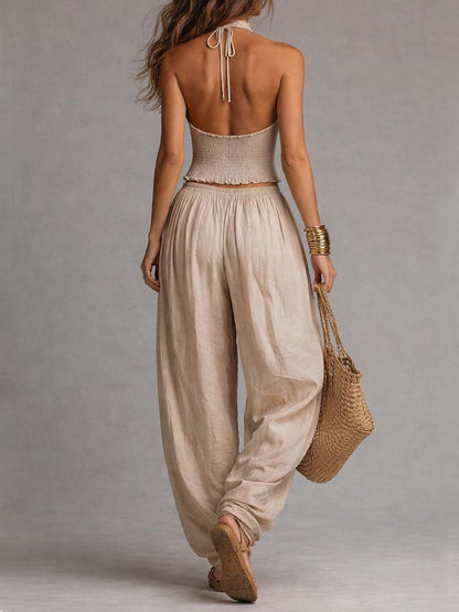 Conjunto Halter Harem Boho