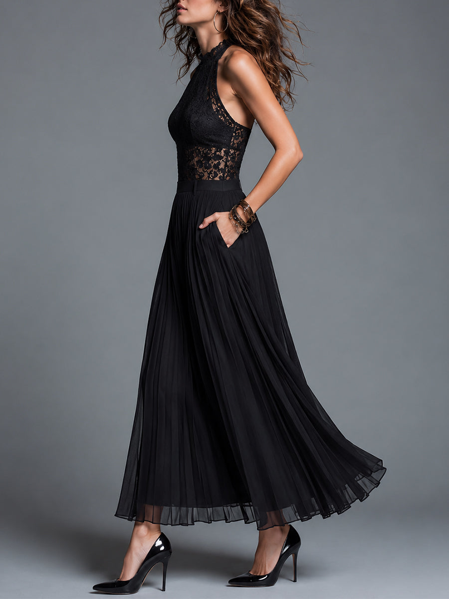 Conjunto Top Encaje Falda Chifón Encanto Riviera