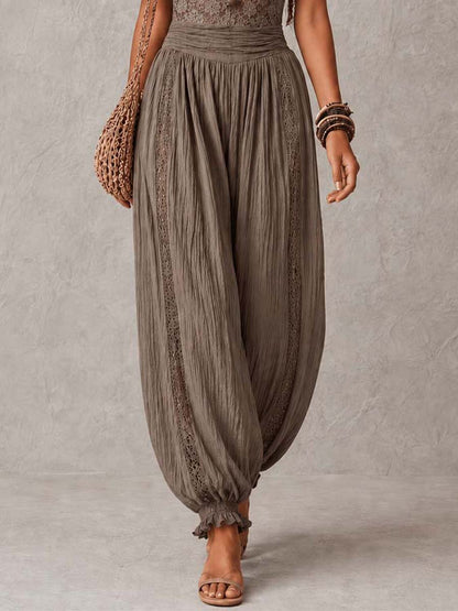 Conjunto Bustier Encaje Pantalón Harem Brisa Boho