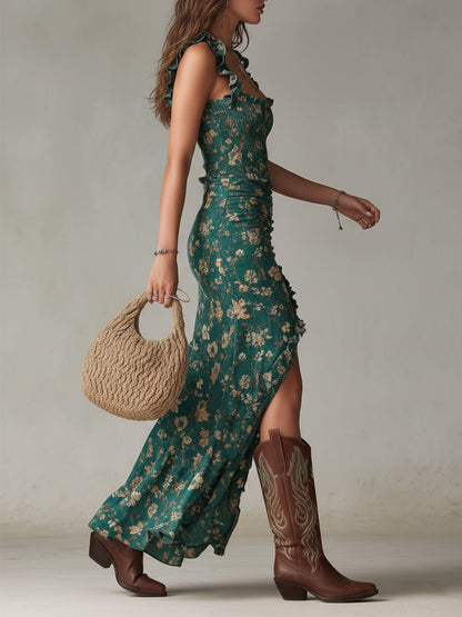 Vestido Maxi Volantes Brisa Boho