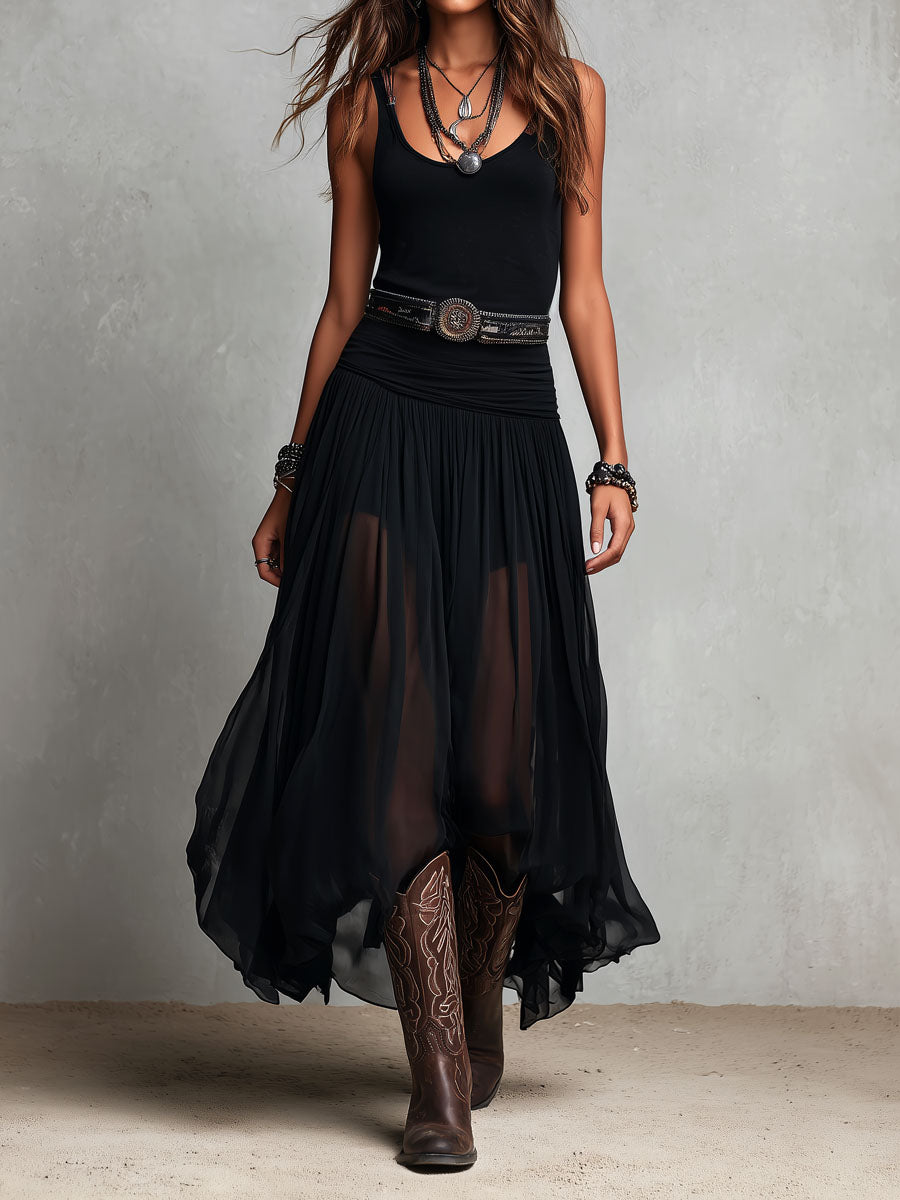 Vestido Maxi Western Boho