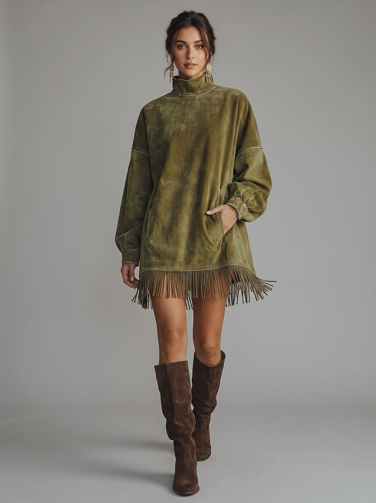 Vestido angelica — Verde, frontal