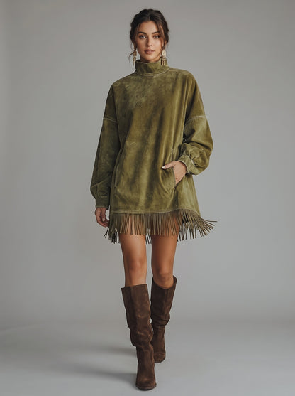 Vestido angelica — Verde, frontal