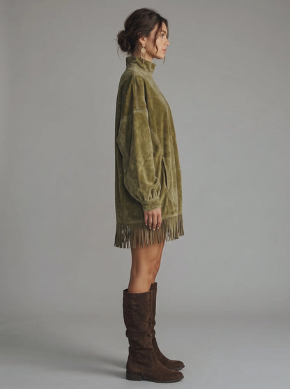 Vestido angelica — Verde, lateral