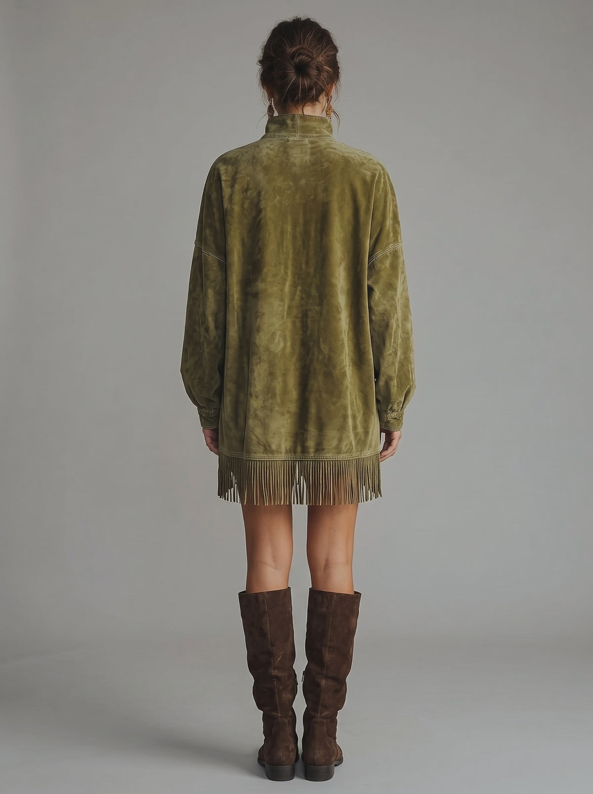 Vestido angelica — Verde, espalda
