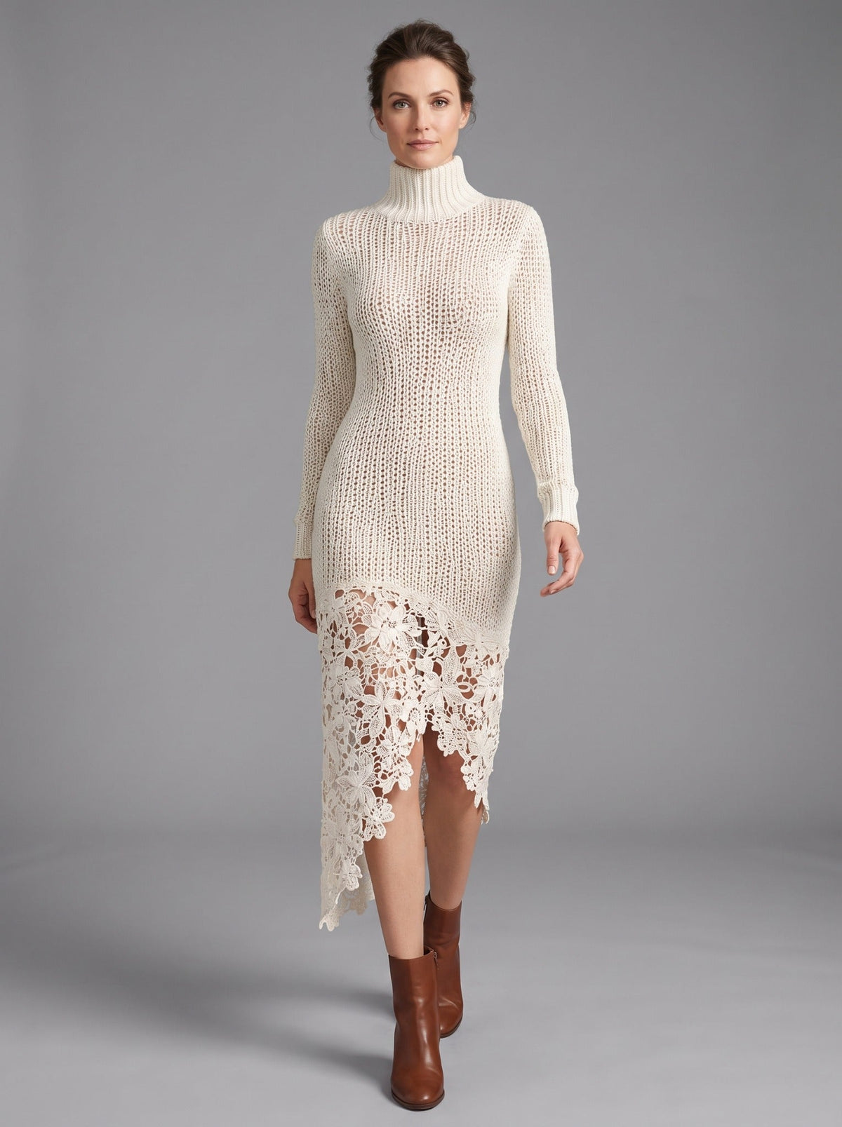 Vestido Nácar — Marfil, frontal
