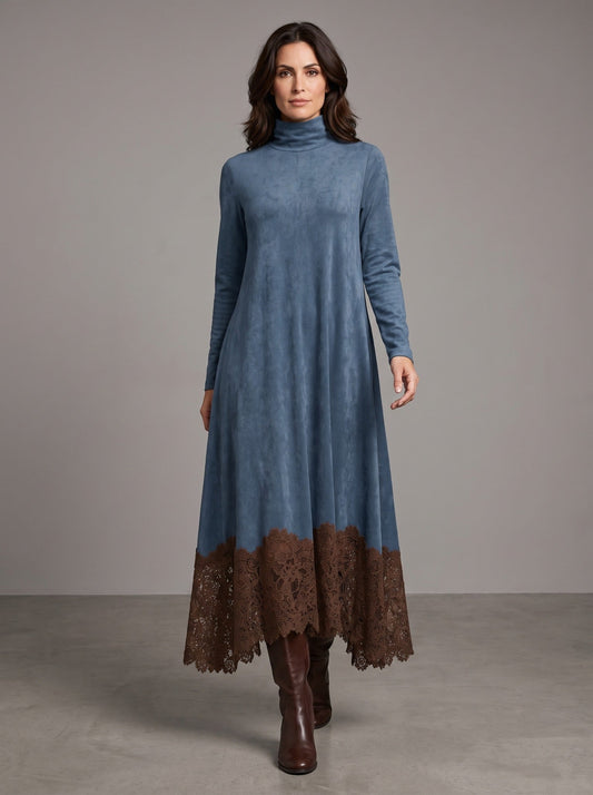 Vestido Bohemia — Azul, frontal