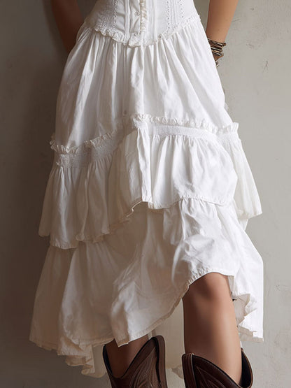 Vestido Midi Corsé Encaje Encanto Riviera