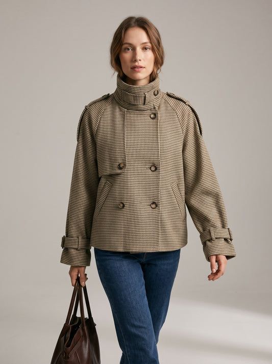 Chaqueta Laure — Caqui, frontal